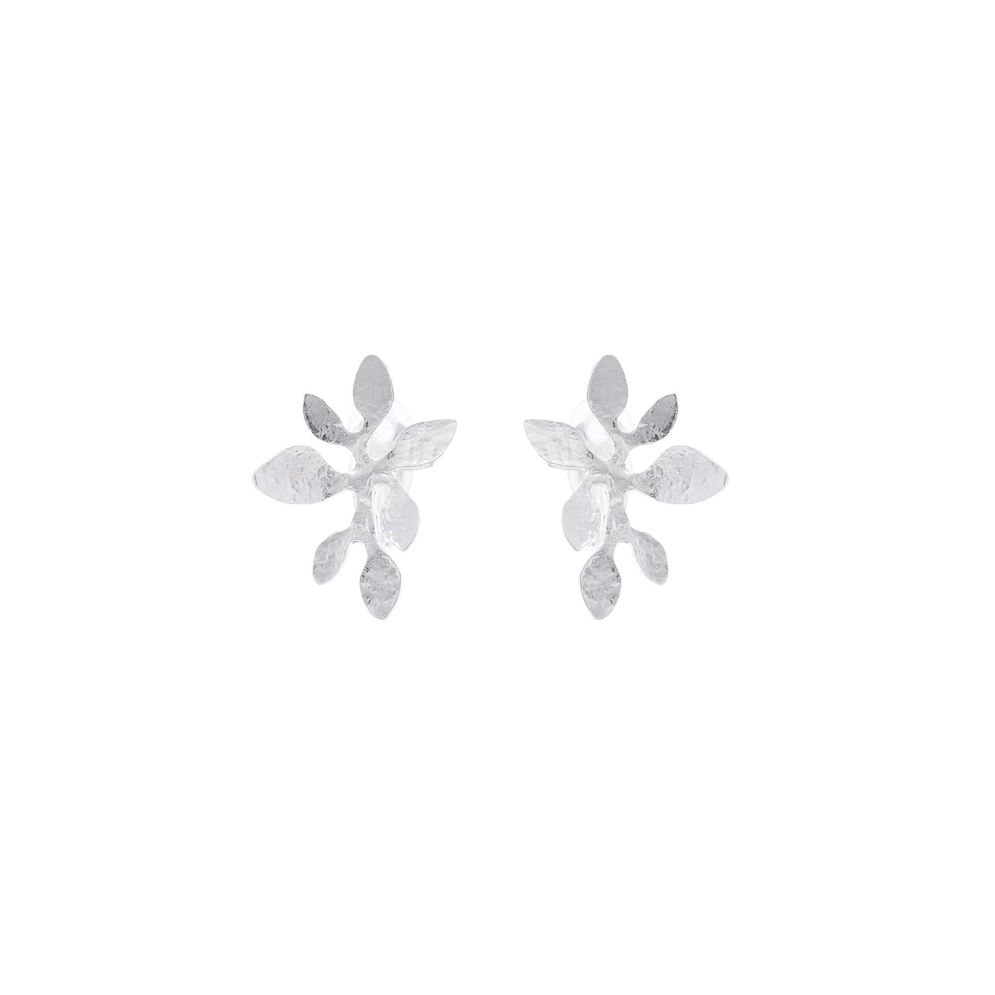 Boucles D'oreilles Clips Argenté Végétal