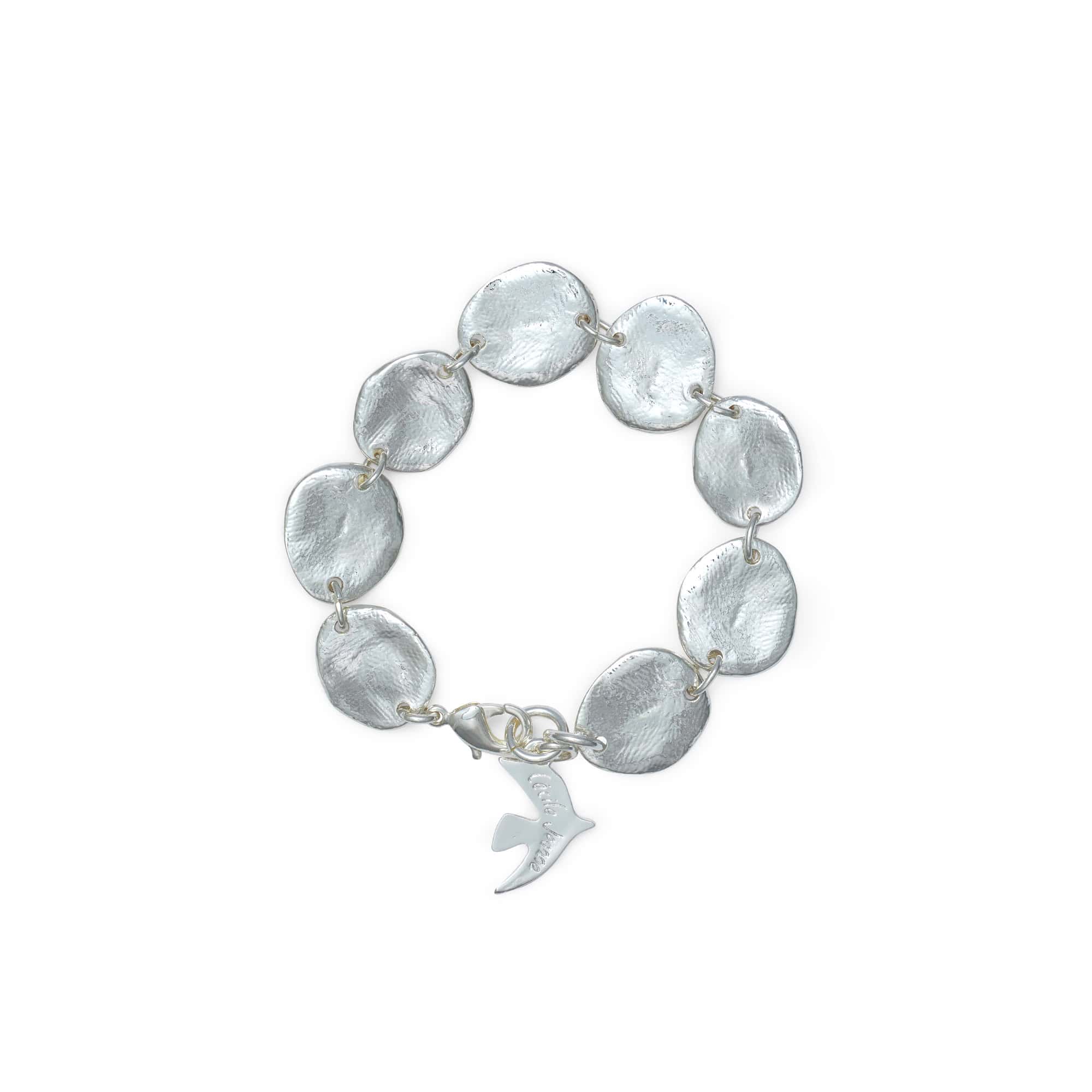 Bracelet personnalisé Celia - Argent – fleur de nuit