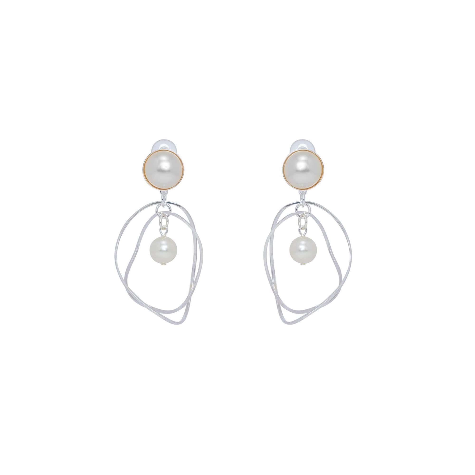 Boucles D'oreilles Clips Argenté Maitika