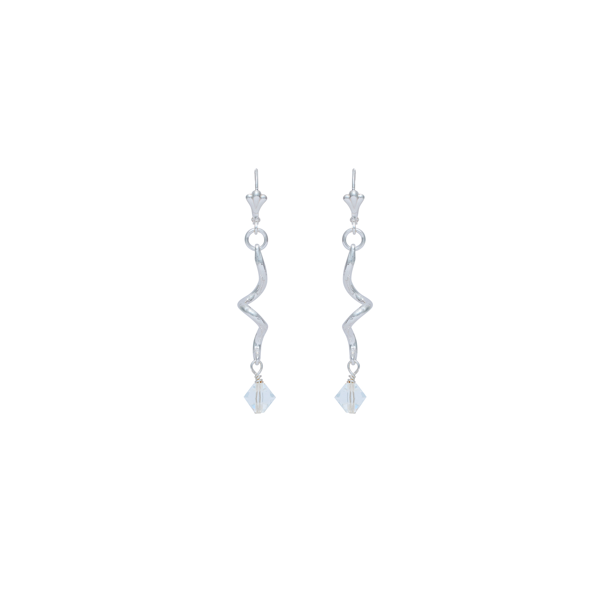 Boucles D'oreilles Percées Argenté Arabesque