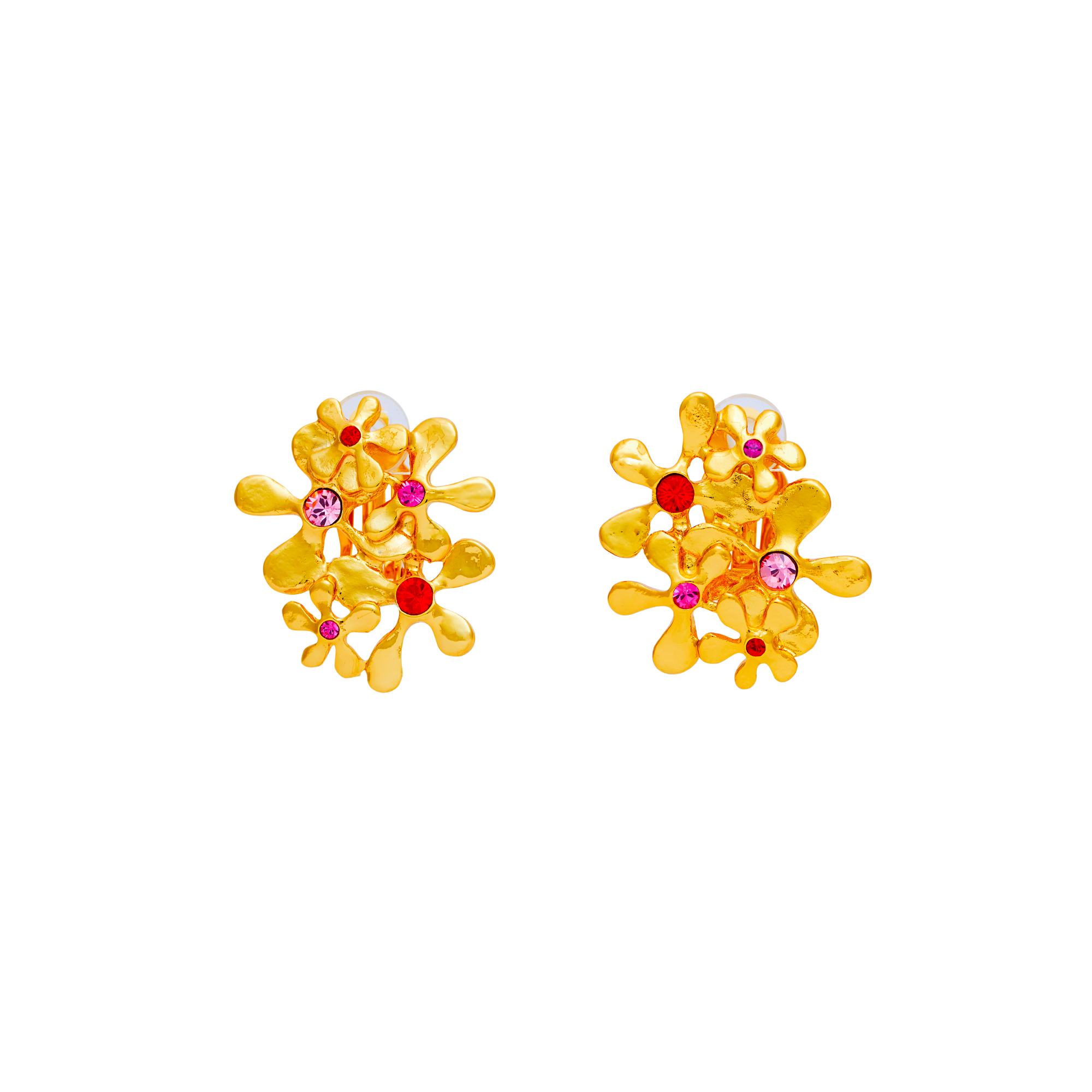 Clip-on Earrings Golden Maitika