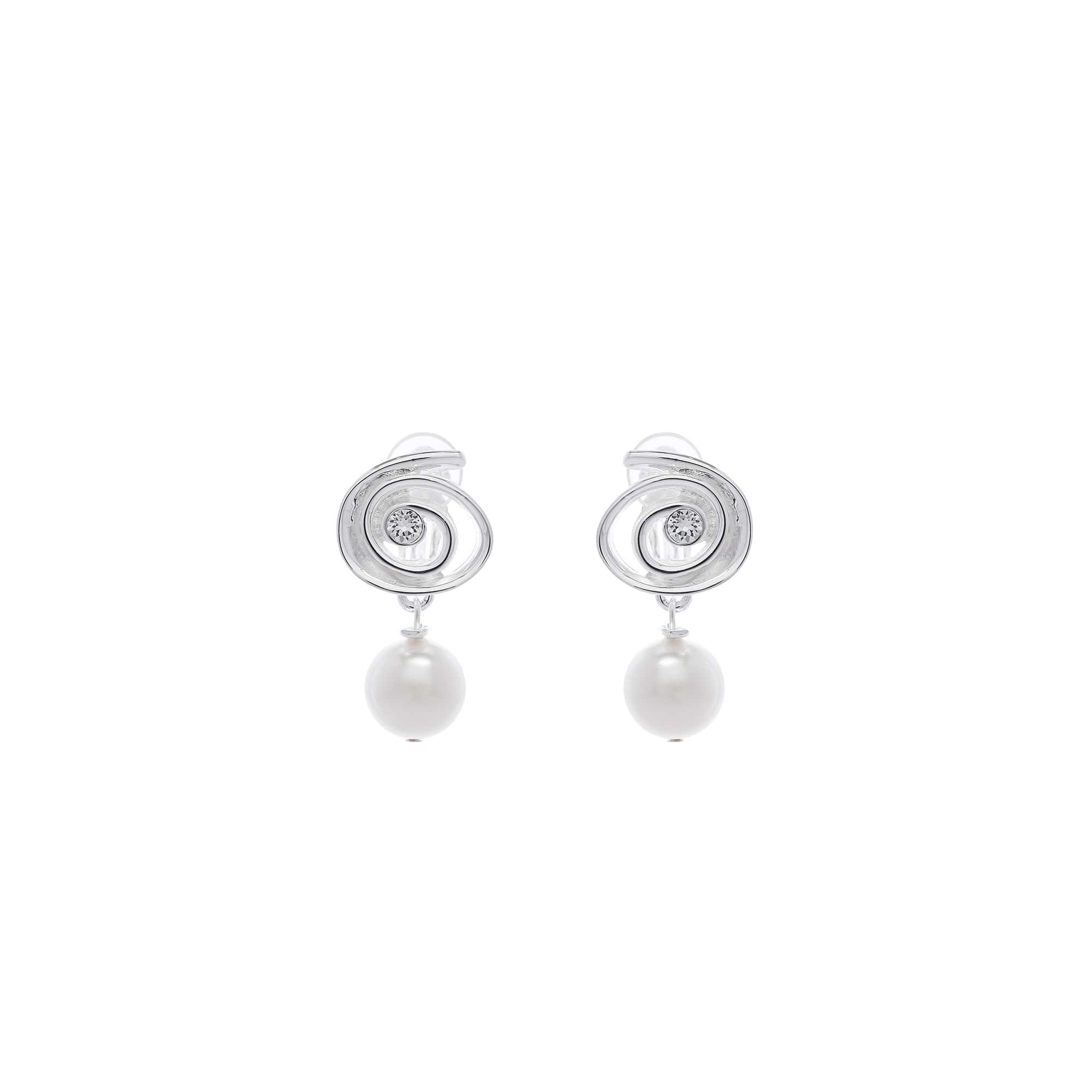 Boucles D'oreille Clips Argenté Padmée