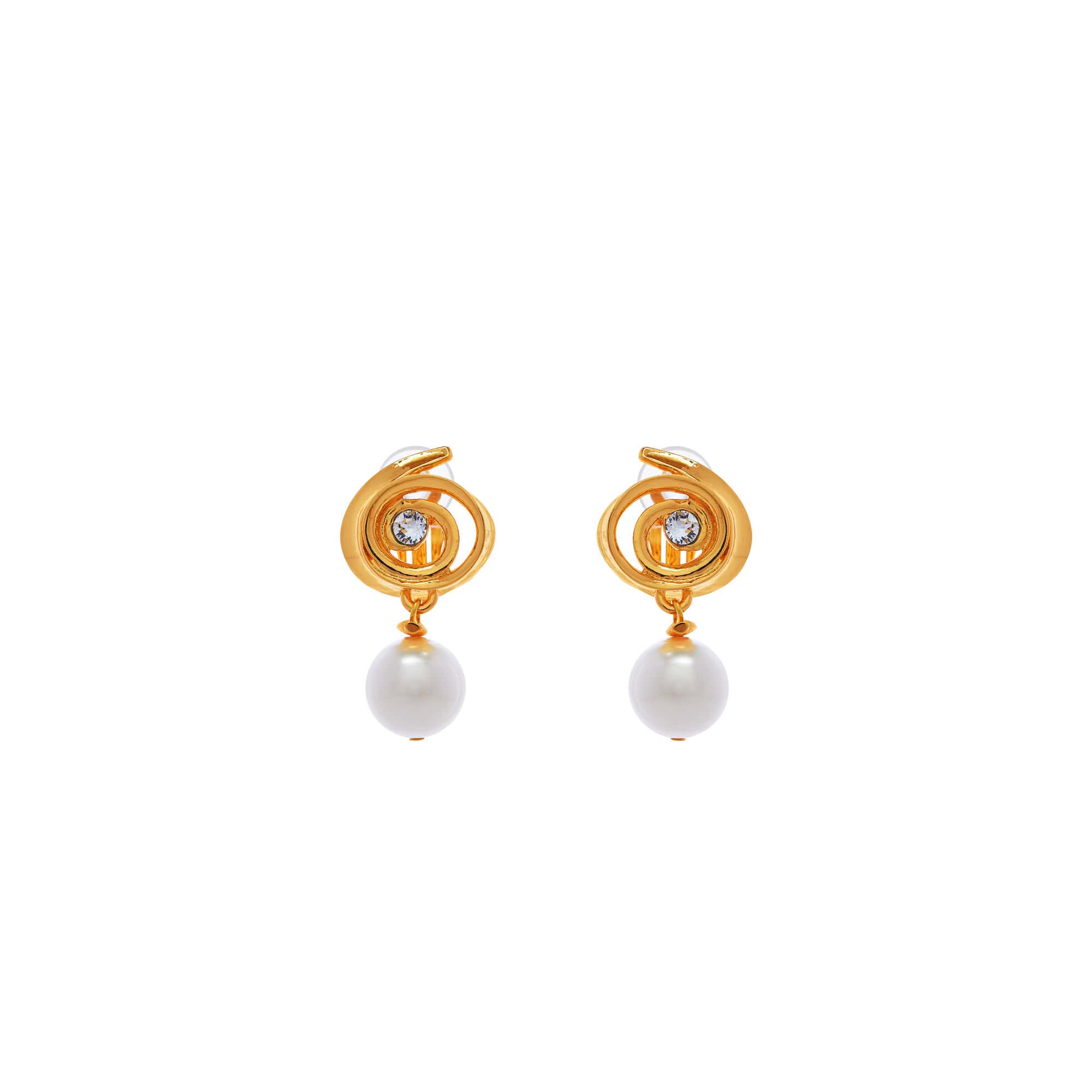 Clip-on Earrings Golden Padmée