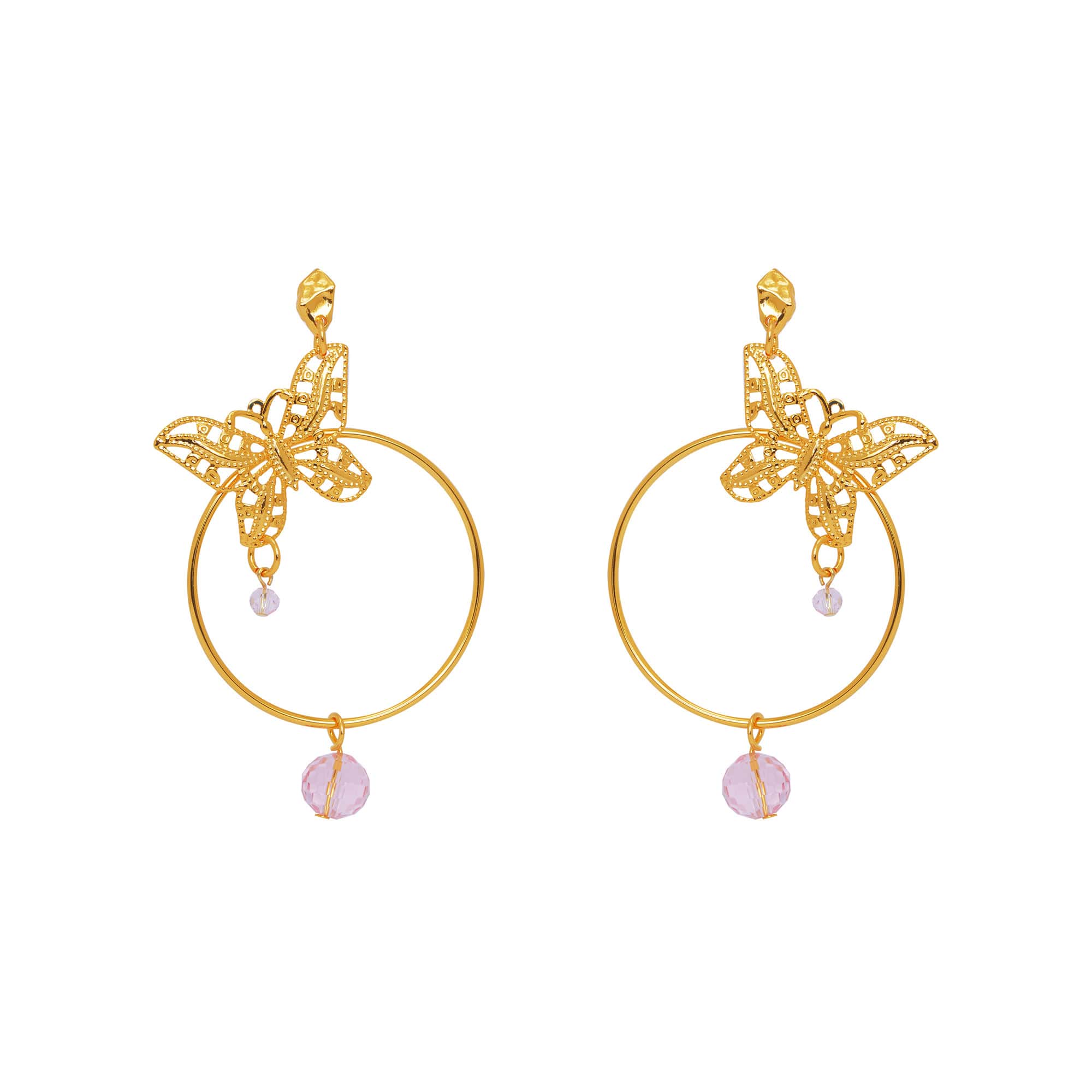 Pierced Earrings Golden Delicatesse