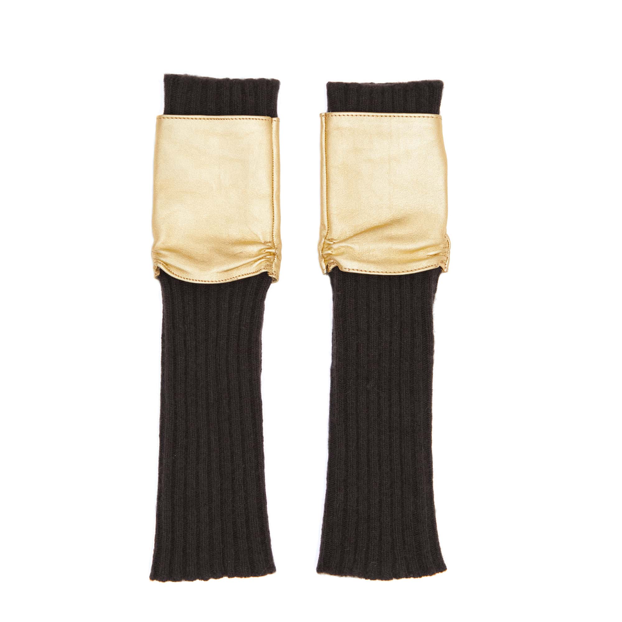 Long Gold Mittens