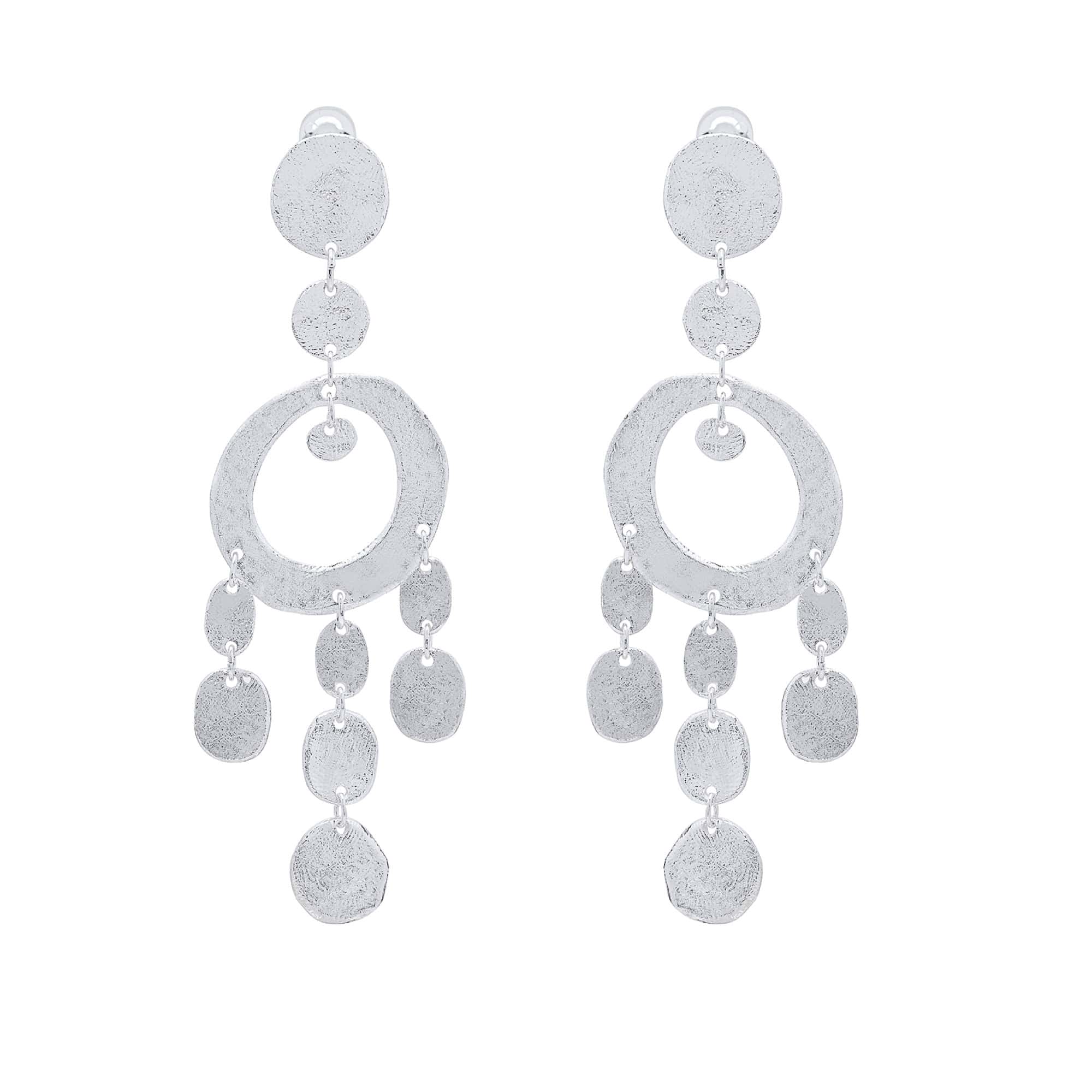 Clips-on Earrings Silver Mille Et Une Nuits