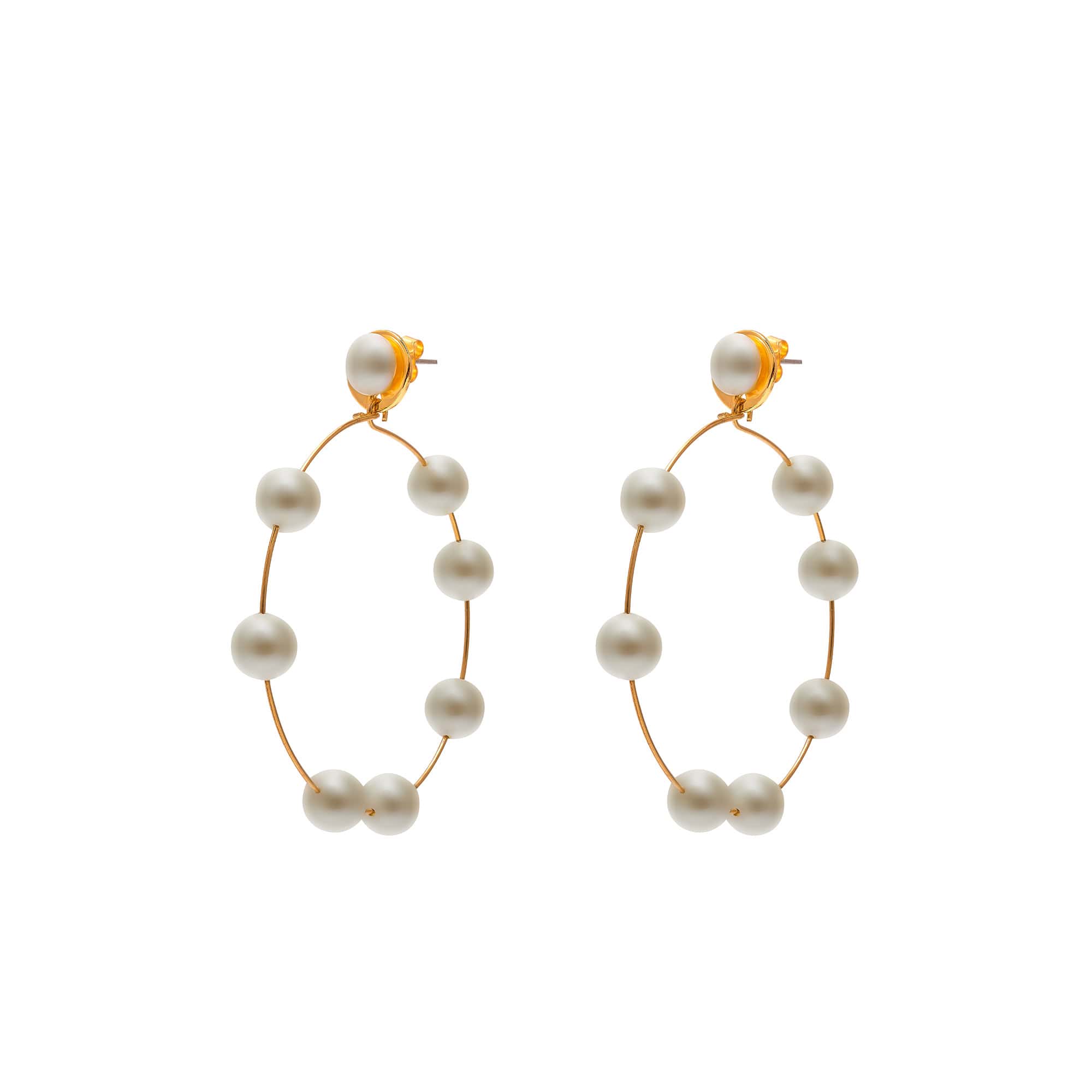 Boucles D'oreilles Percées Doré L'heure Dorée