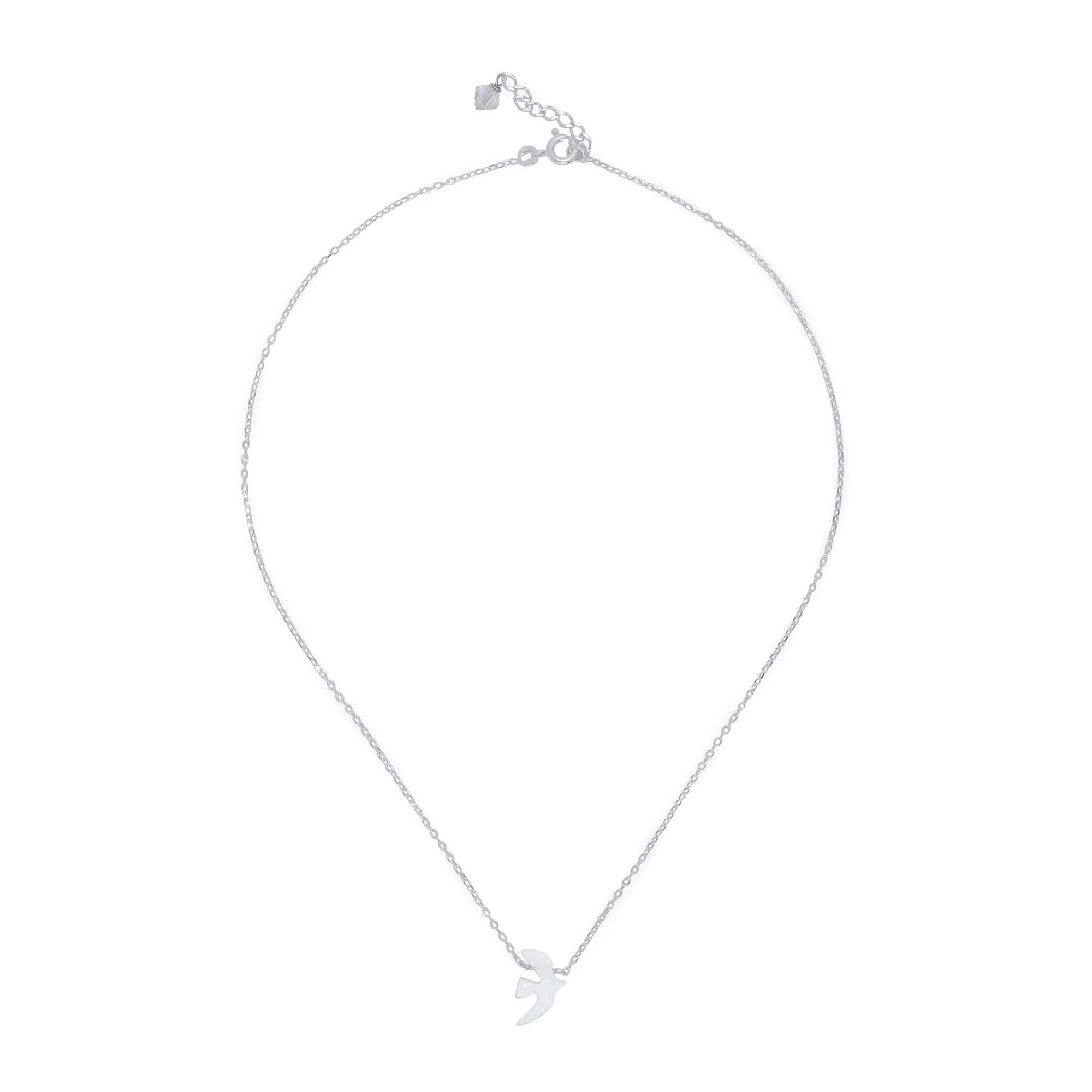 Silver Opaline Necklace