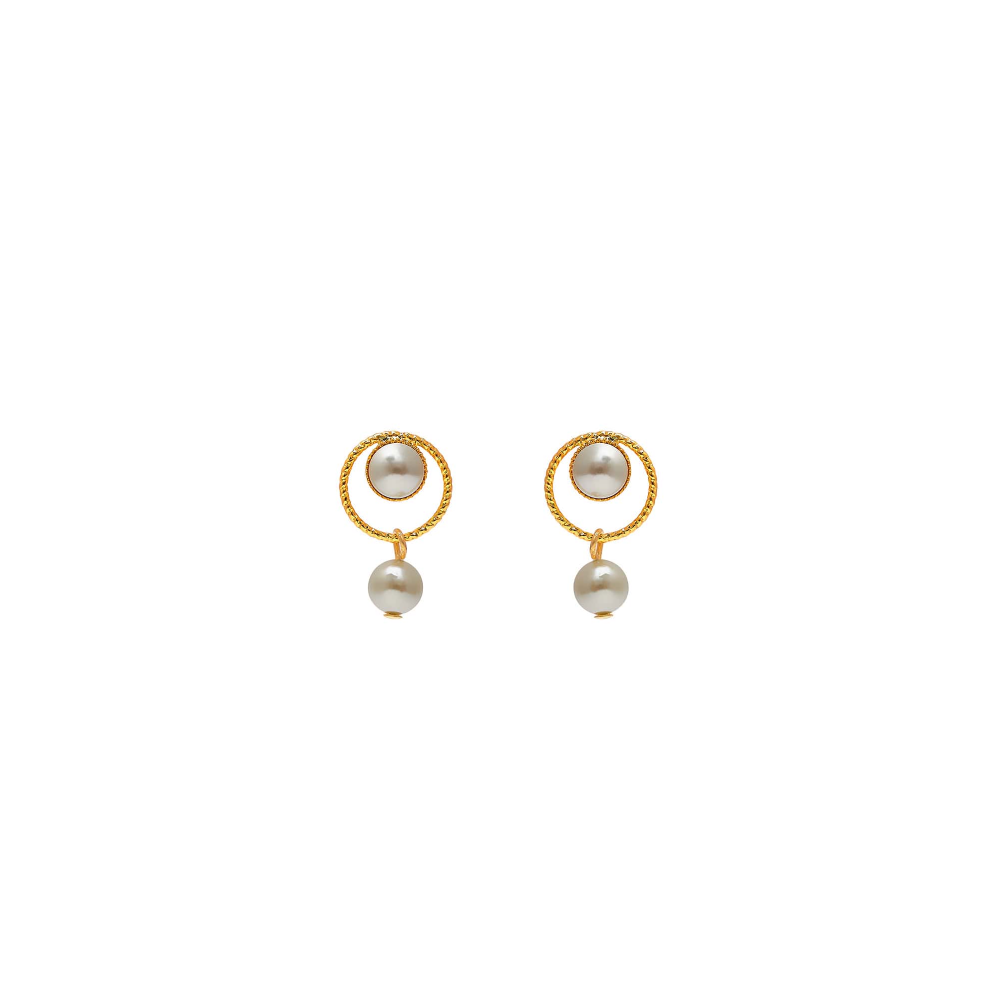 Pierced Earrings Golden L'heure Dorée