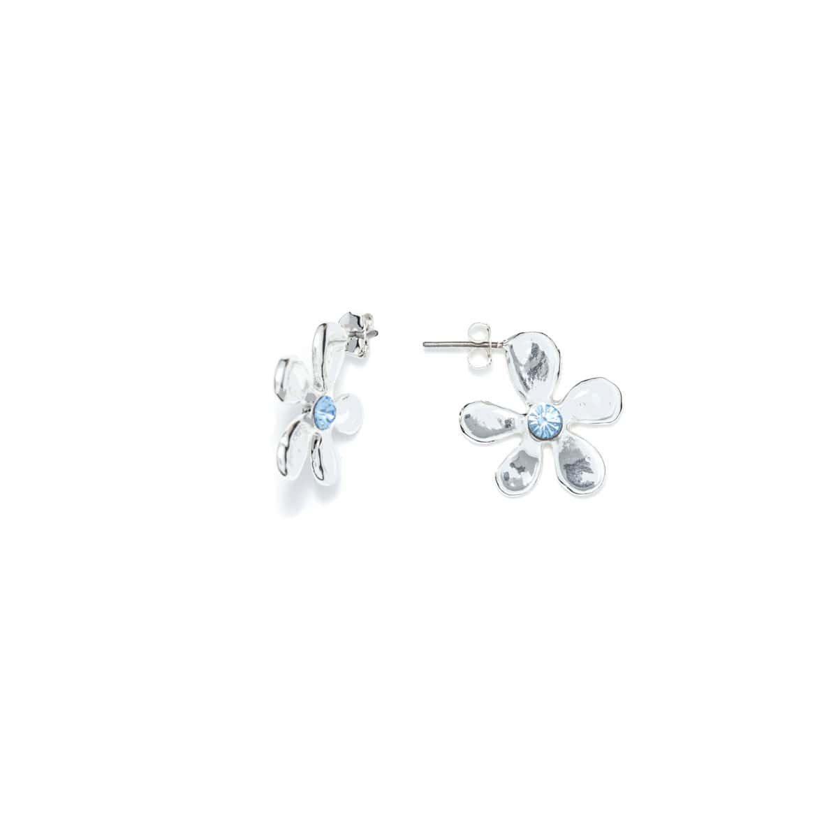 Pierced Earrings Silver L'heure Dorée