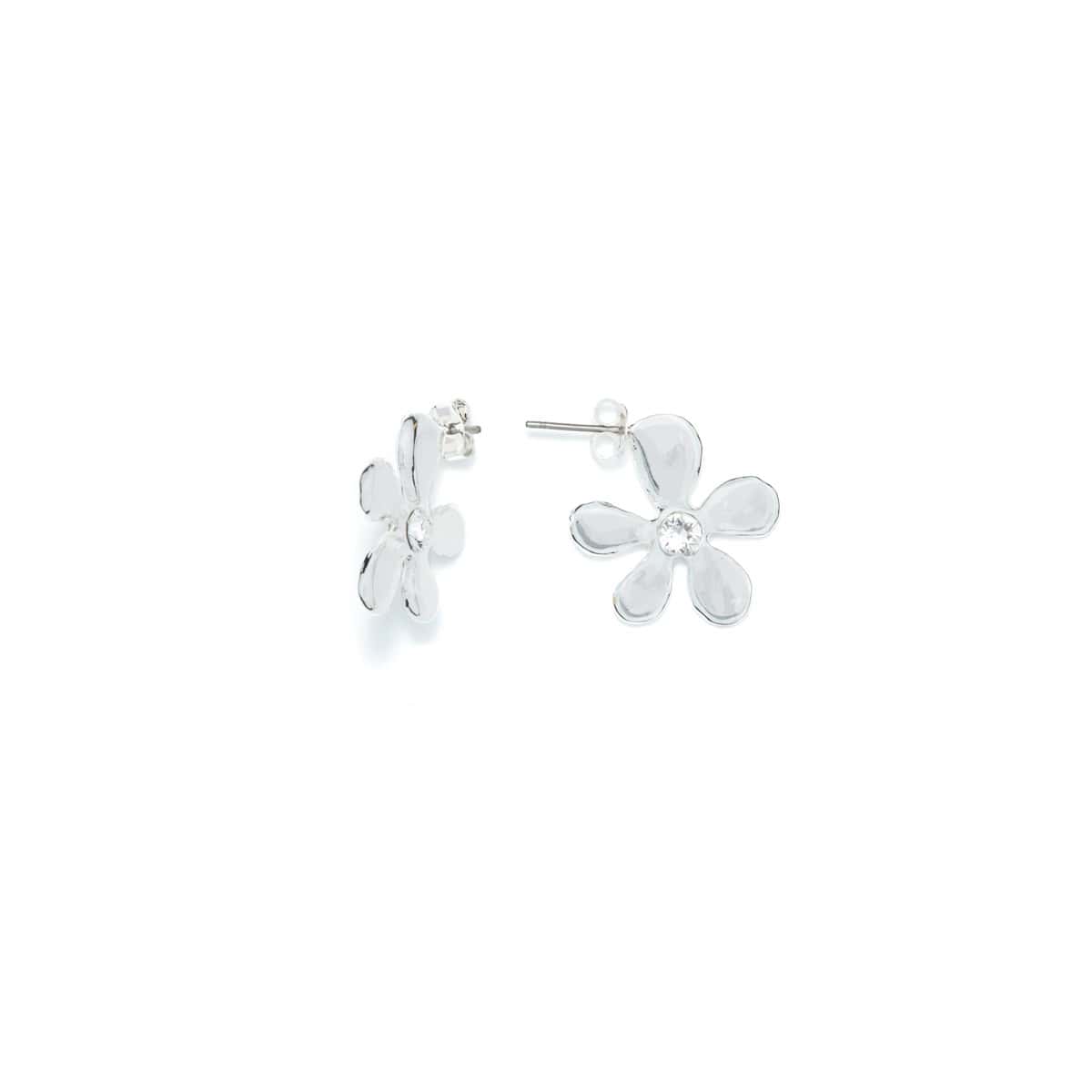 Photo portée Pierced Earrings Silver L'heure Dorée