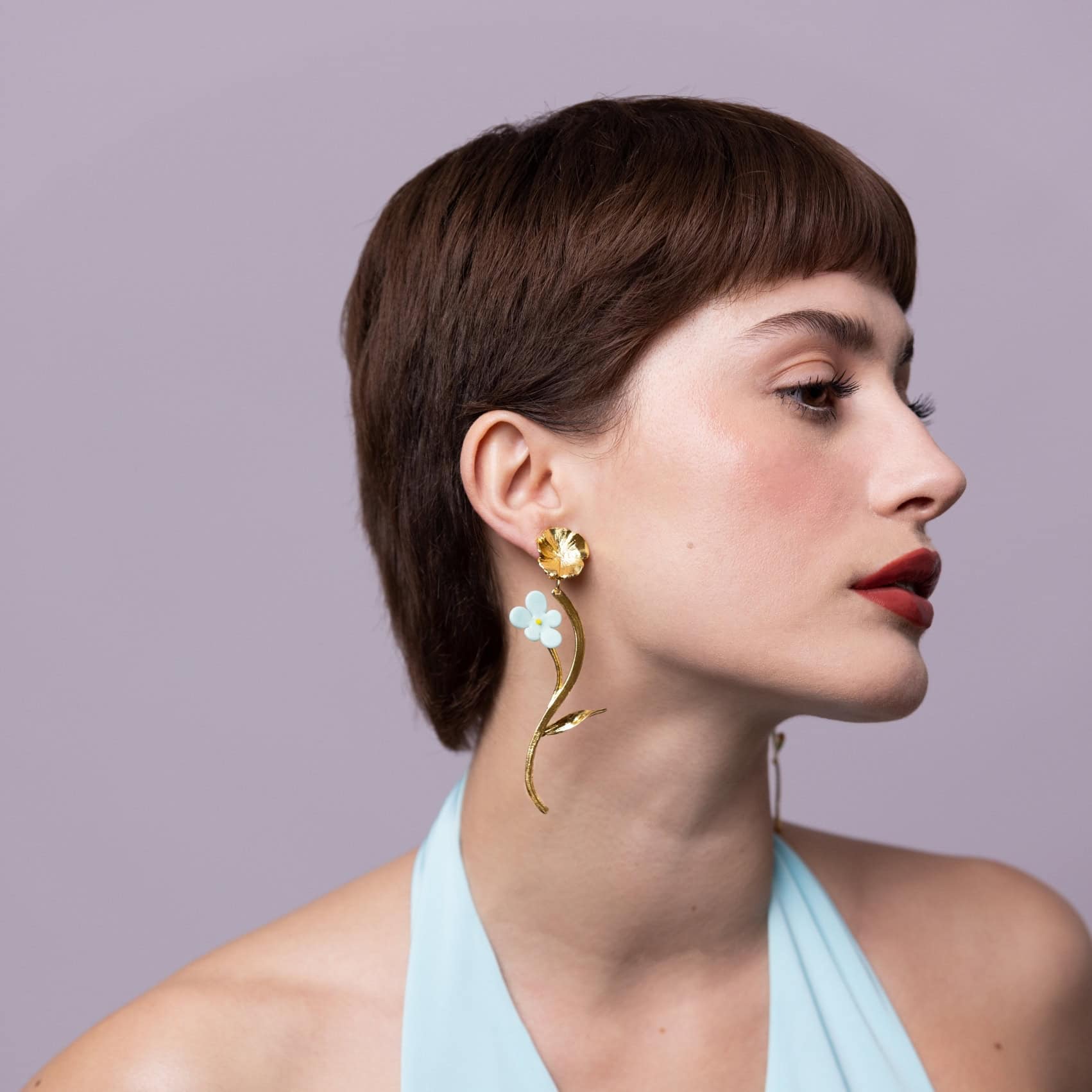 Photo portée Clip-on Earrings Golden Paris