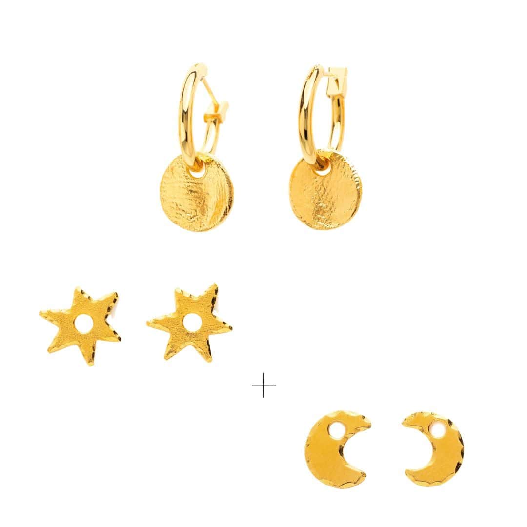 Ensemble Créoles Charms (valeur 122€) - Cécile & Jeanne