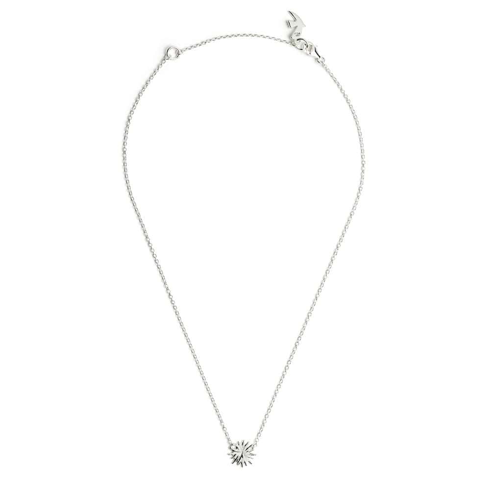 Collier Argent Massif Ciel D'été