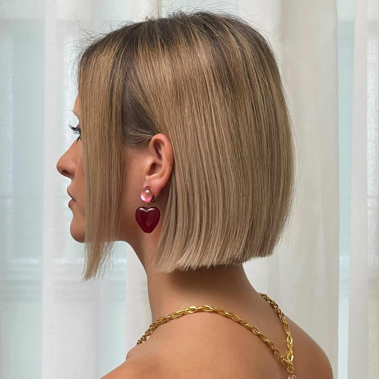 Photo portée Earrings Clips Golden Heart