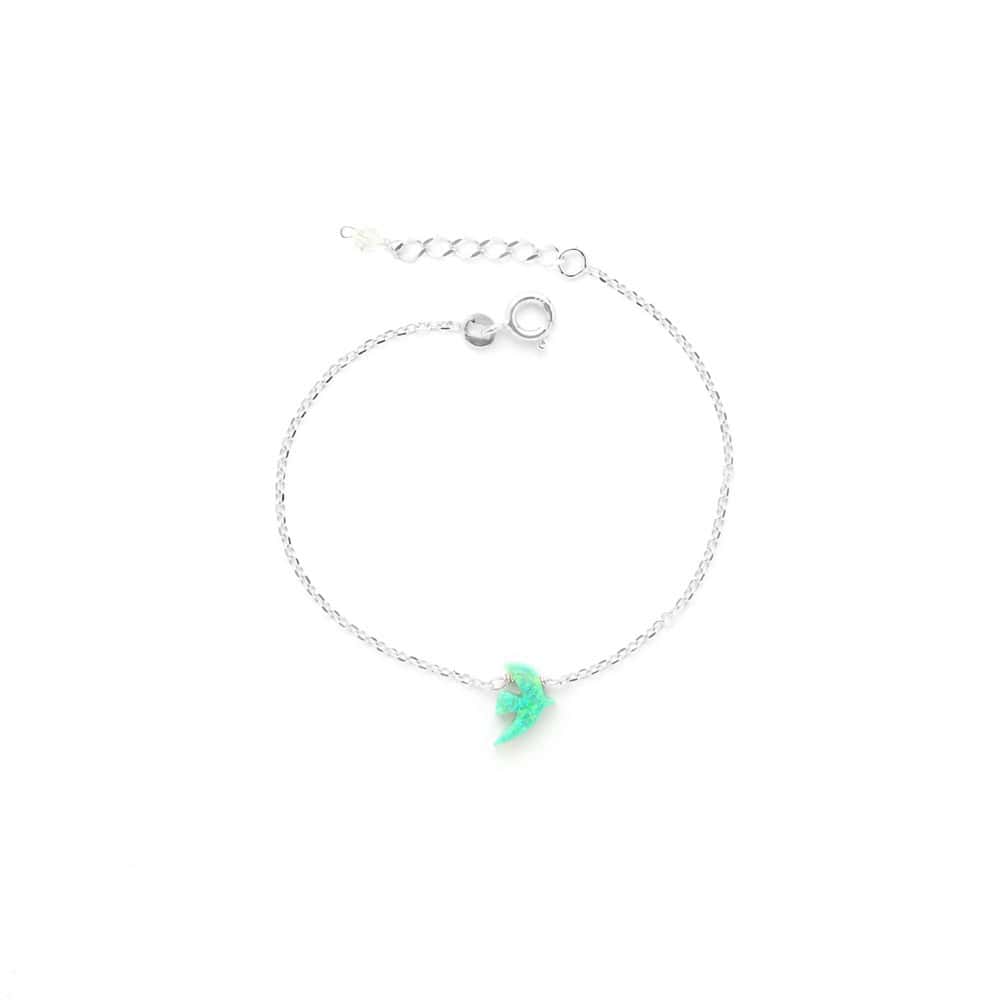 Bracelet Argent Opaline