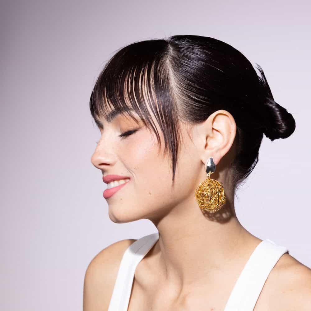 Photo portée Boucles D'oreilles Clips Padmée
