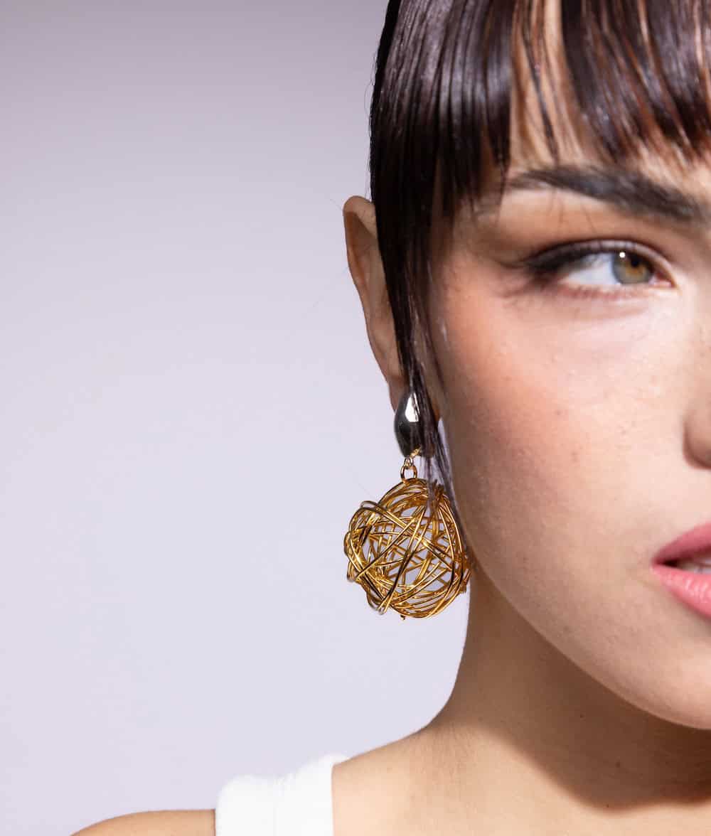 Photo portée Boucles D'oreilles Clips Padmée