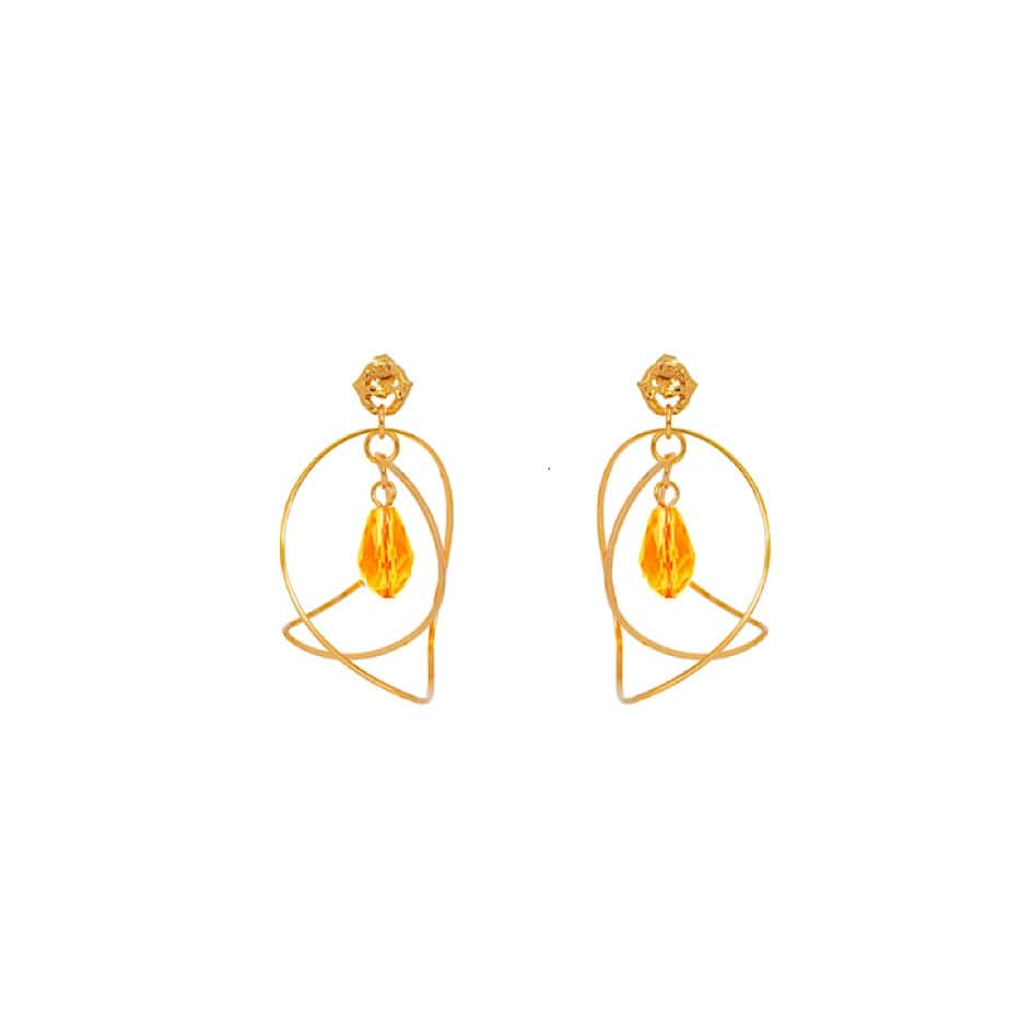 Boucles D'oreilles Percées Doré Maitika