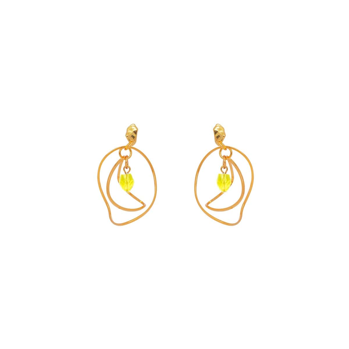 Boucles D'oreilles Percées Doré Maitika