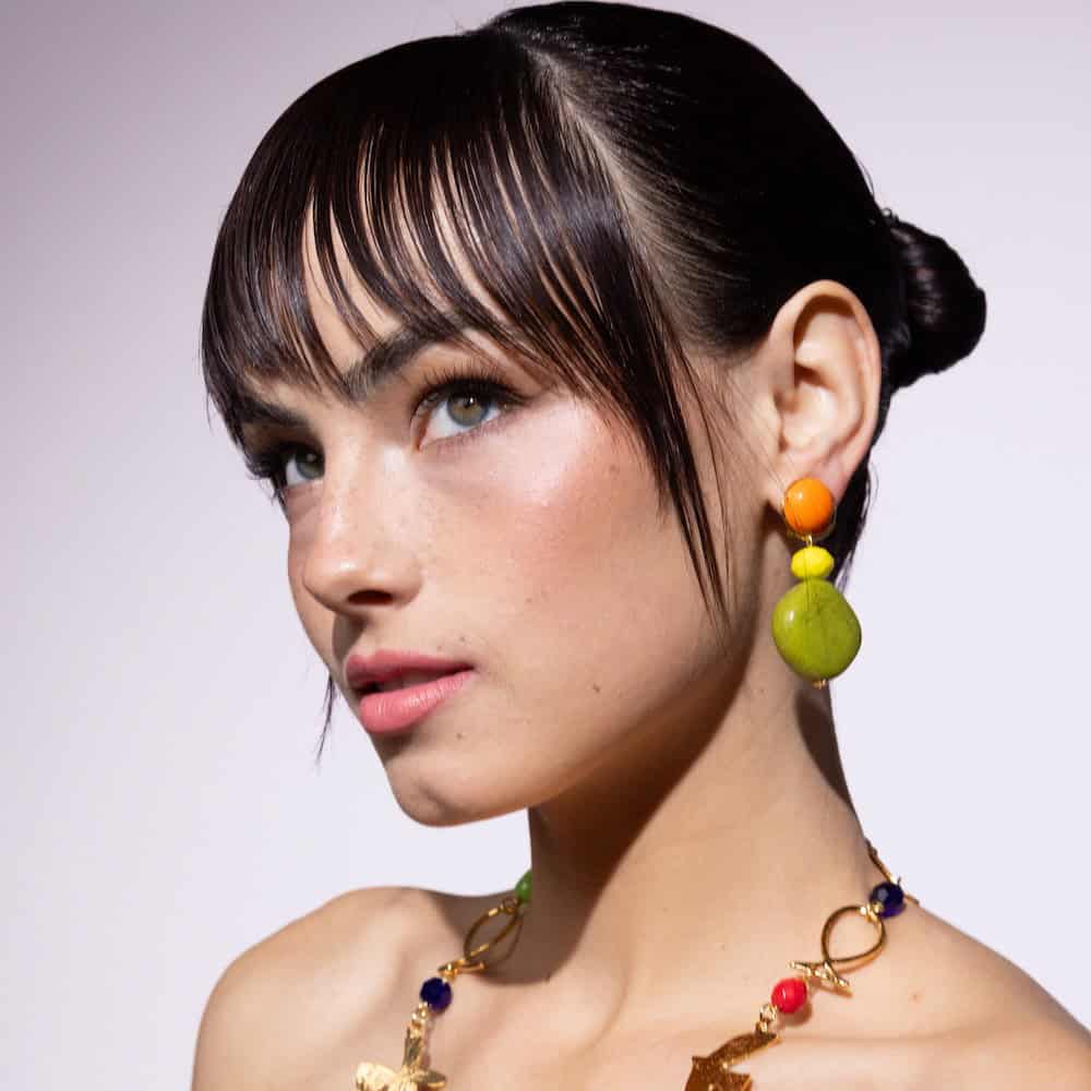 Photo portée Boucles D'oreilles Clips Sophie