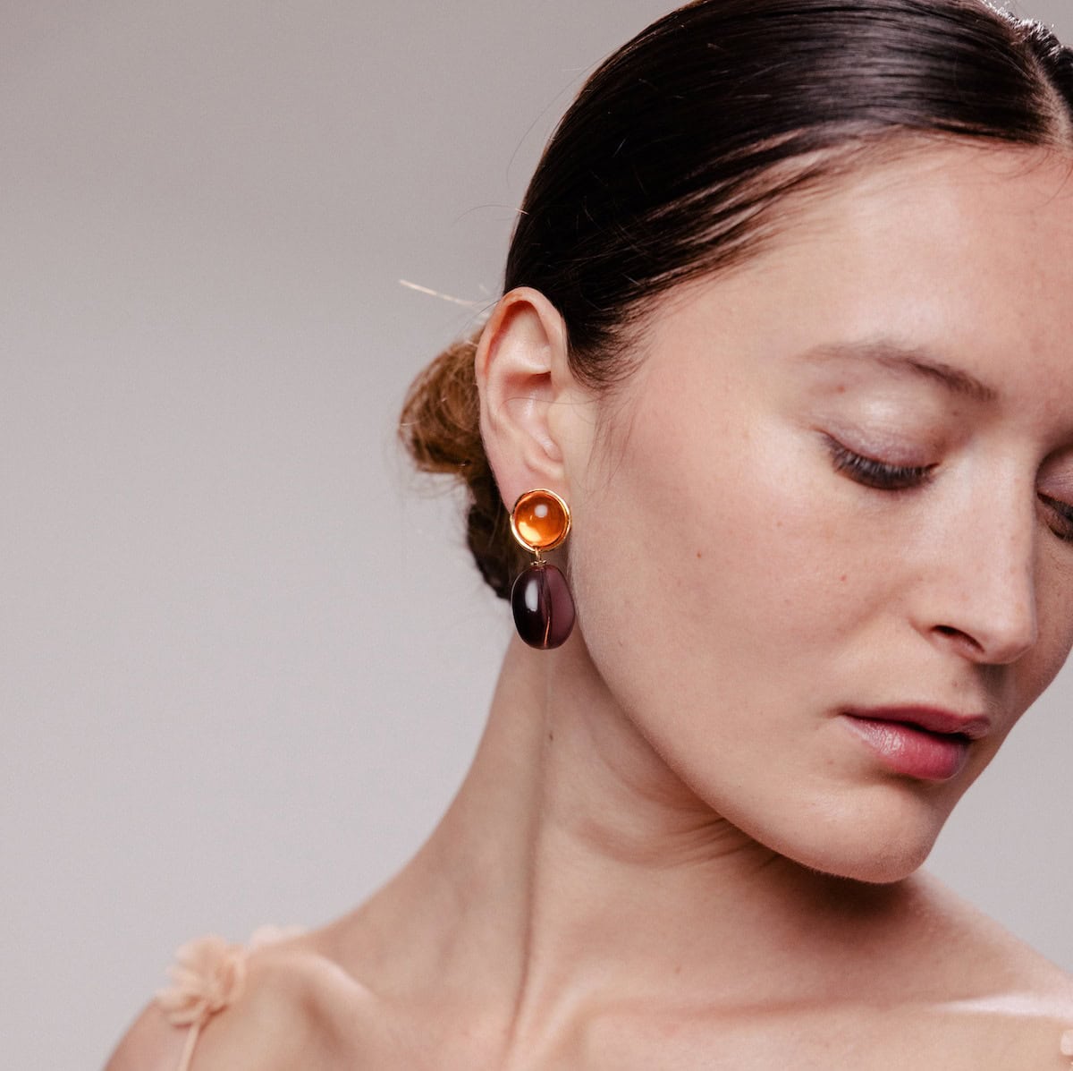 Photo portée Boucles D'oreilles Clips Délicatesse