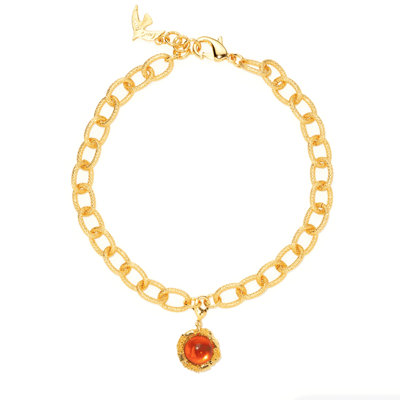 Photo portée Charms Porte-bonheur Orange Etincelle
