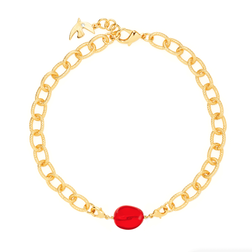 Photo portée Perle Charms Rouge Glamour
