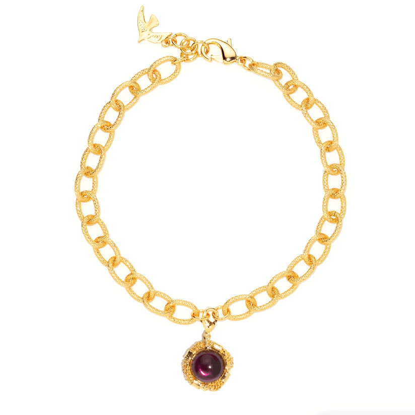 Photo portée Charms Porte Bonheur Violet Caché