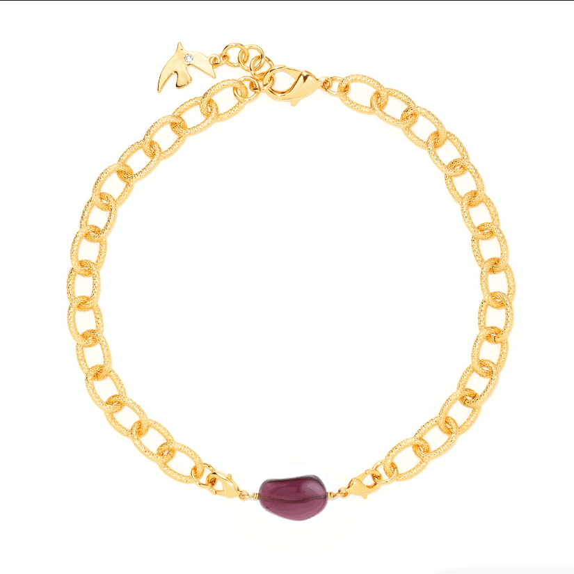 Photo portée Perle Charms Violet Nocturne