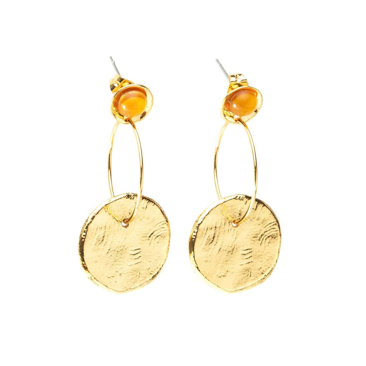 Photo portée Summer Honey Pierced Earrings