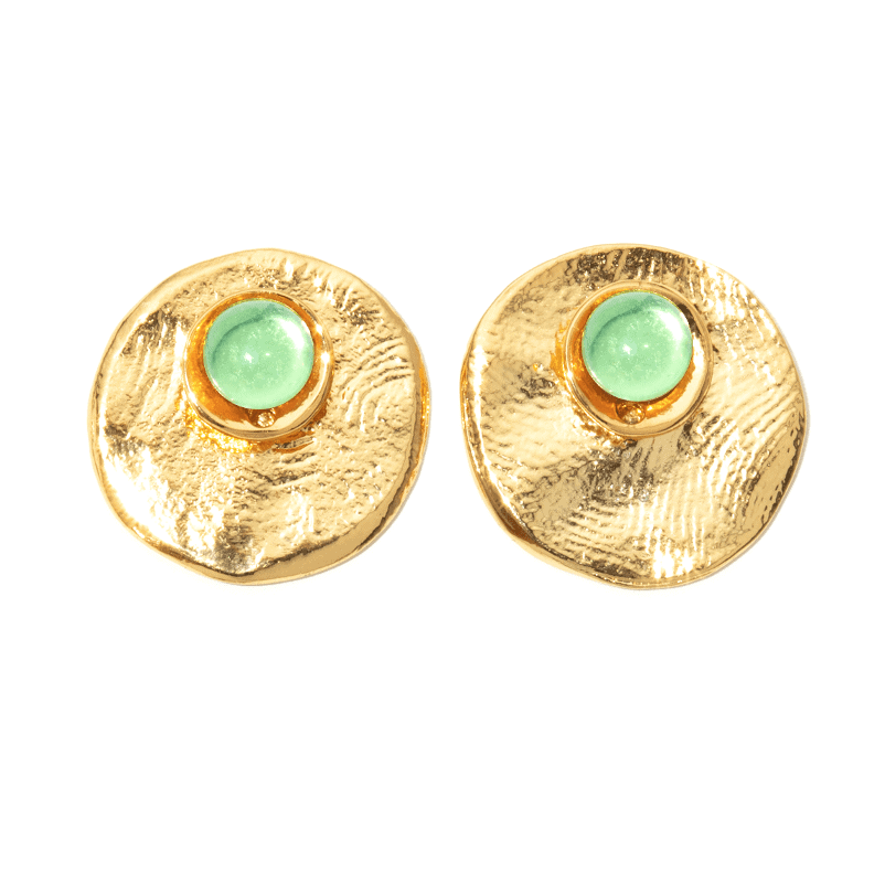 Photo portée Acid Green Pierced Earrings