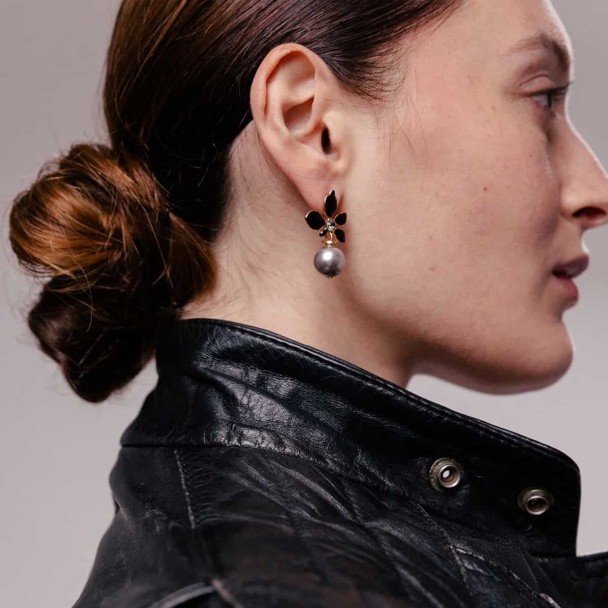 Photo portée Pierced Earrings Vegetal