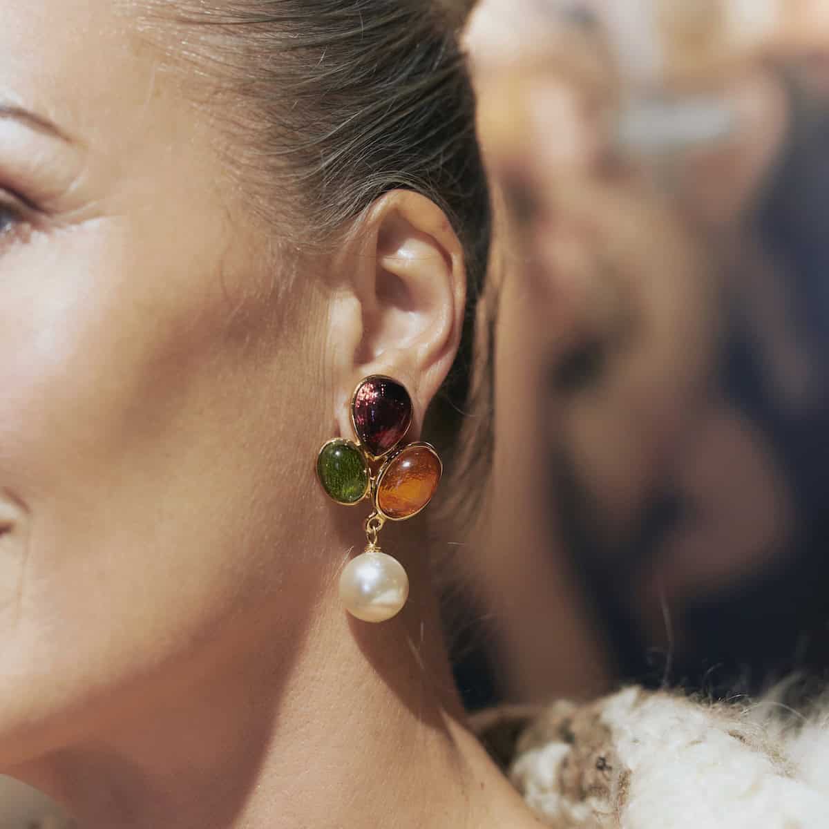 Photo portée Boucles D'oreilles Clips L’amoroso