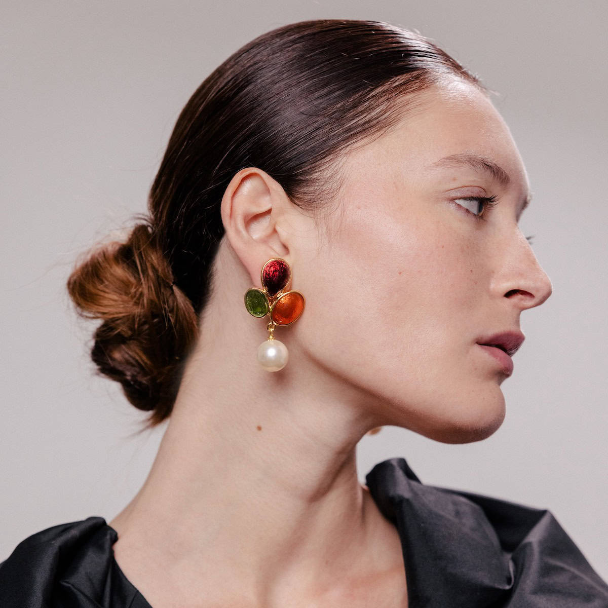 Photo portée Boucles D'oreilles Clips L’amoroso
