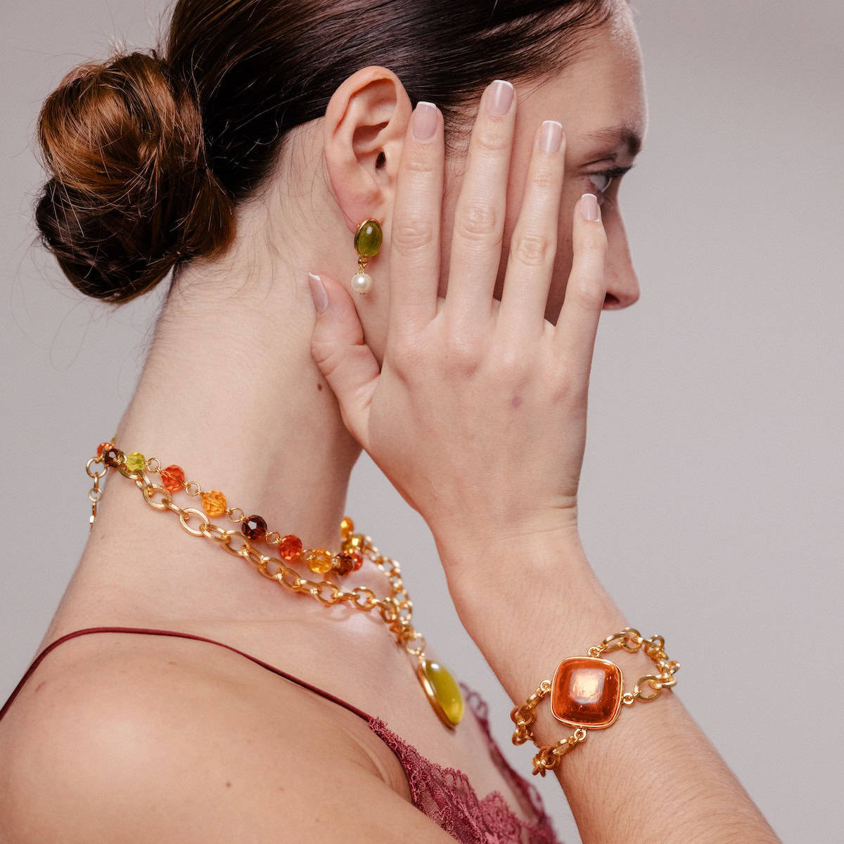 Photo portée L'amoroso Gold Bracelet
