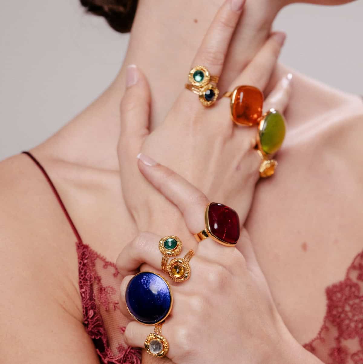 Photo portée Bague Ajustable L’amoroso