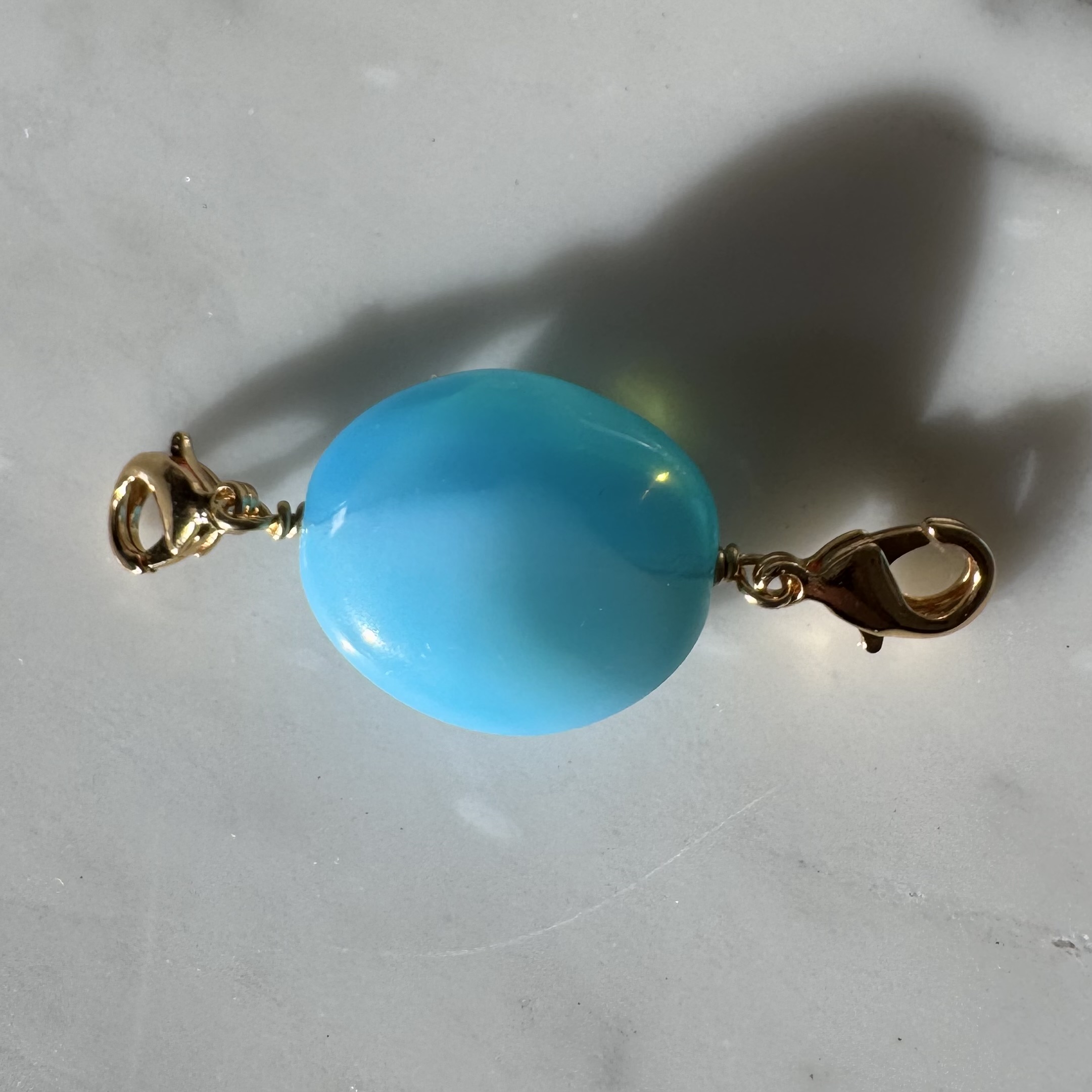 Photo portée Perle Charms Bleu Rêve