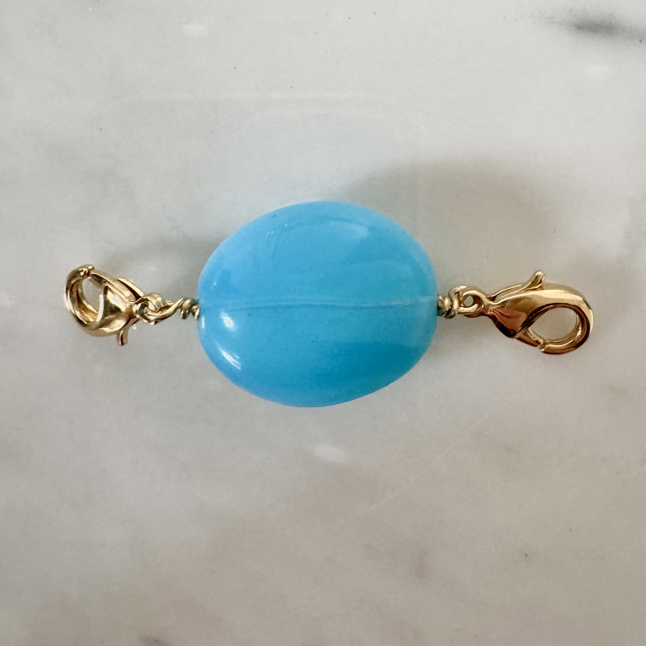 Photo portée Perle Charms Bleu Rêve