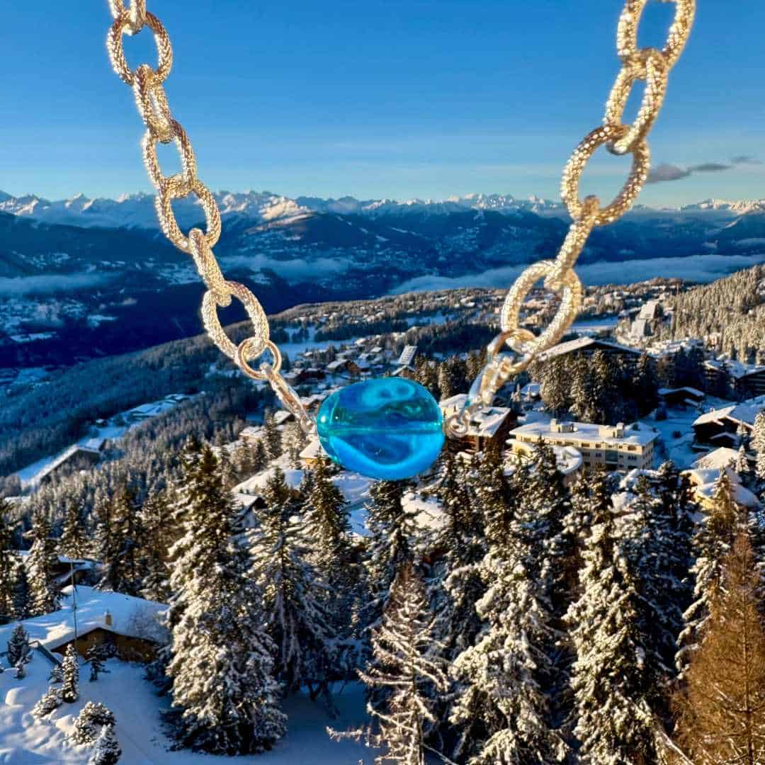 Photo portée Collier Interchangeable L'heure Argentée