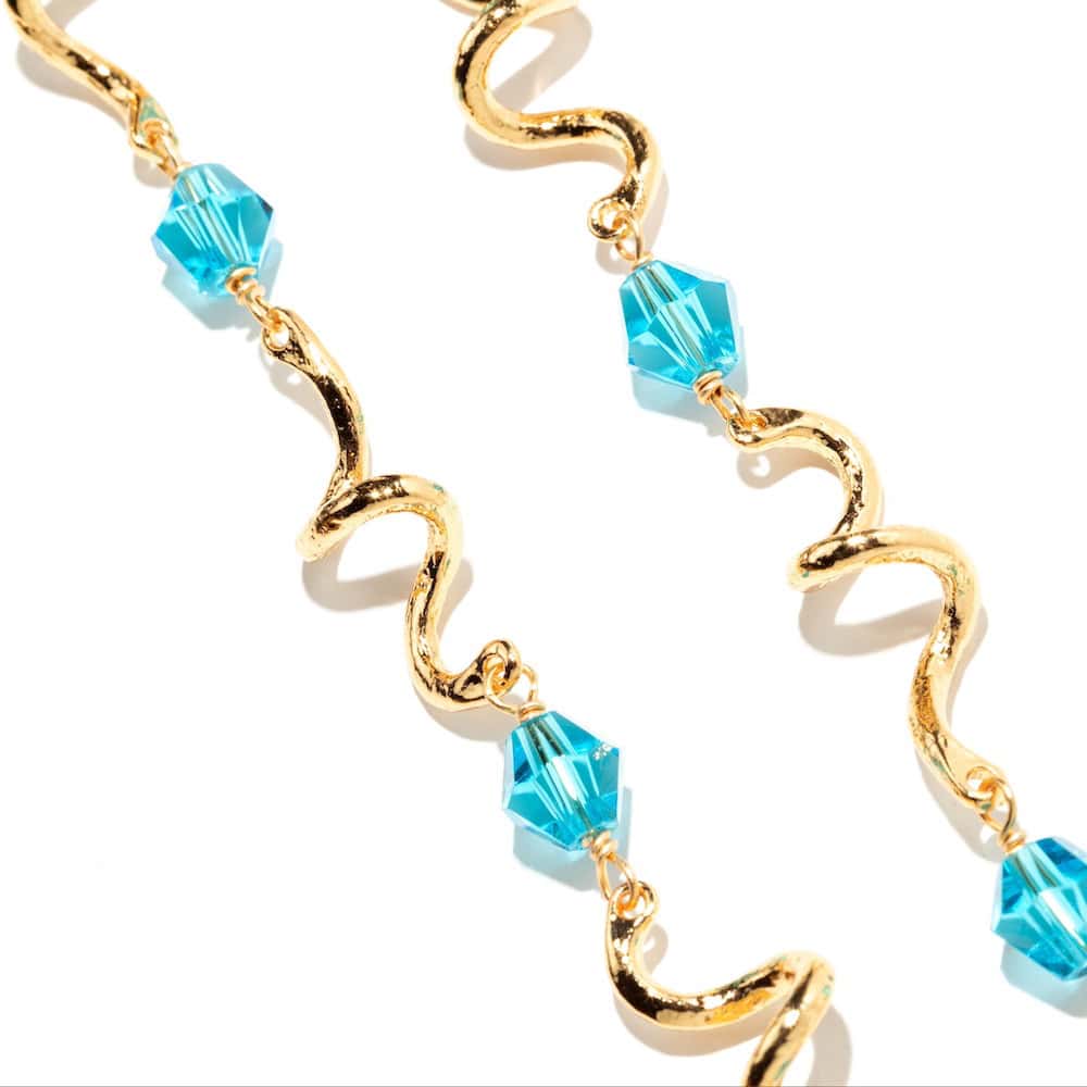 Photo portée Bracelet Doré Arabesque