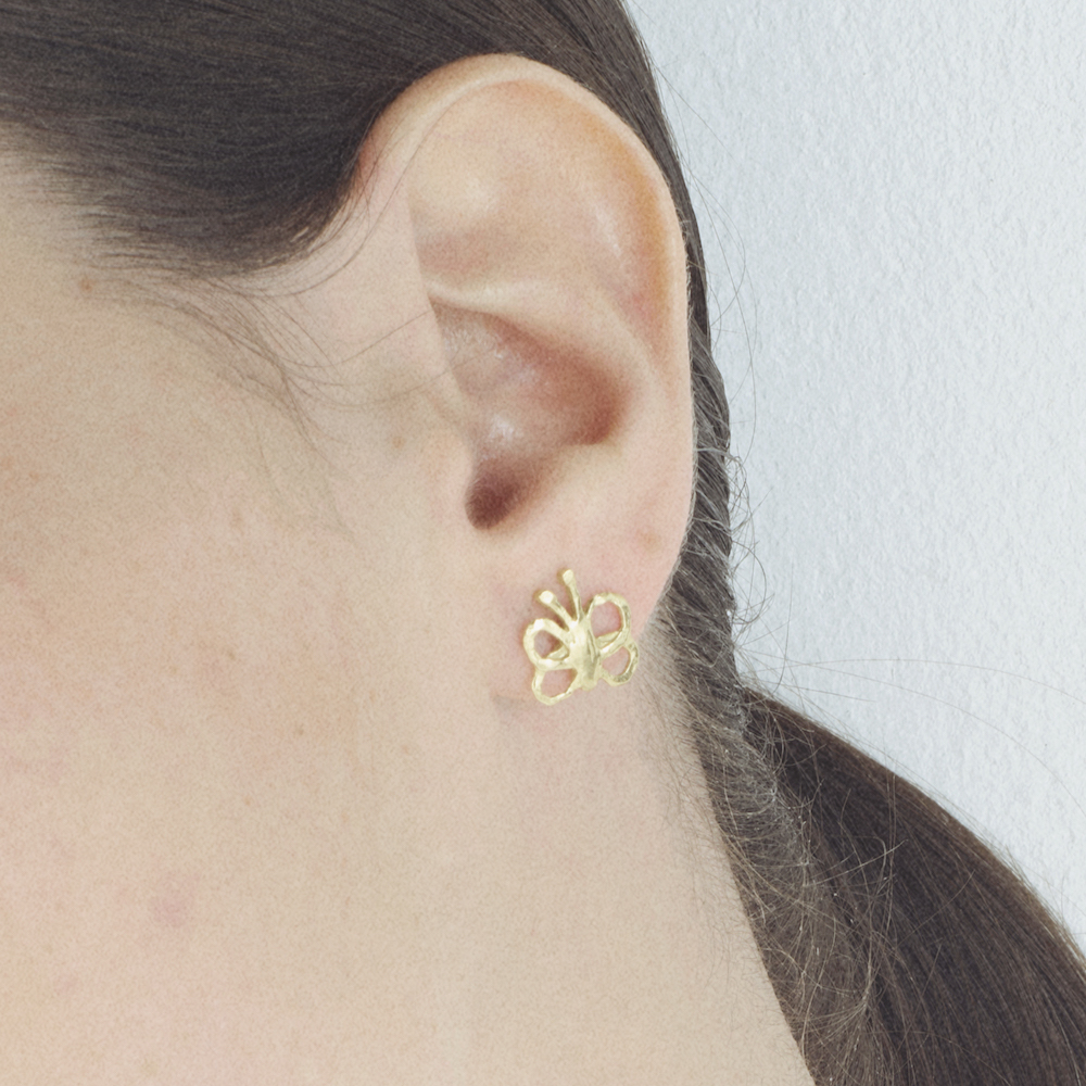 Photo portée Boucles D'oreilles Farfalla