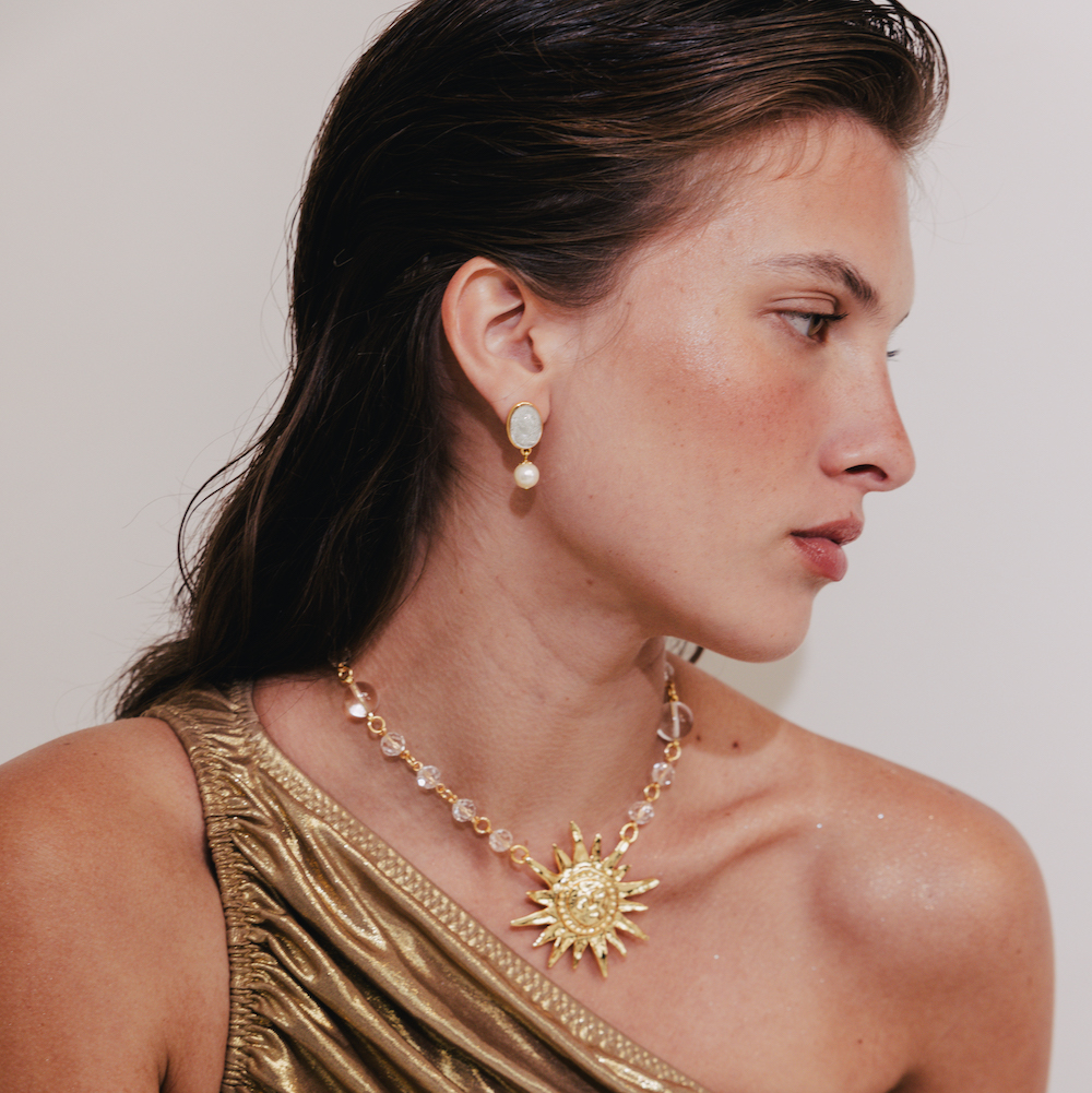 Photo portée Boucles D'oreilles Percées L’amoroso