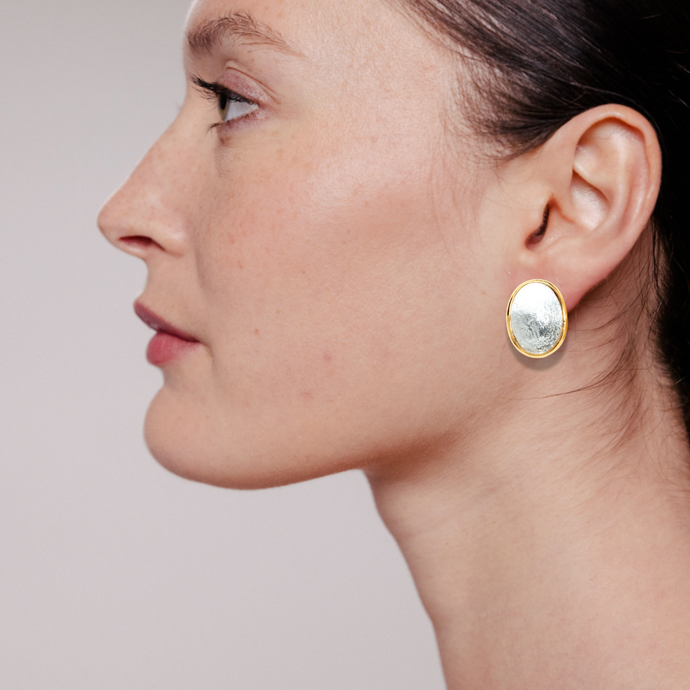 Photo portée Boucles D'oreilles Percées L’amoroso