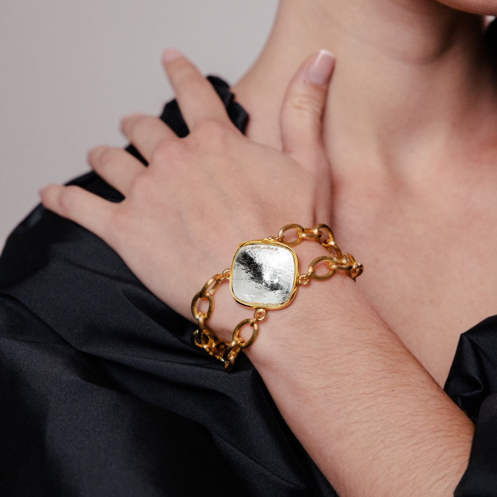 Photo portée Bracelet Doré L'amoroso