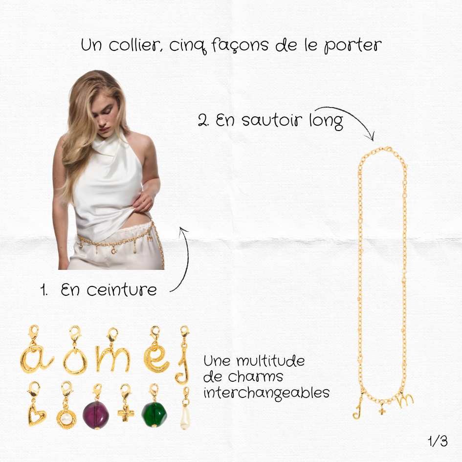 Photo portée Sautoir Charms 