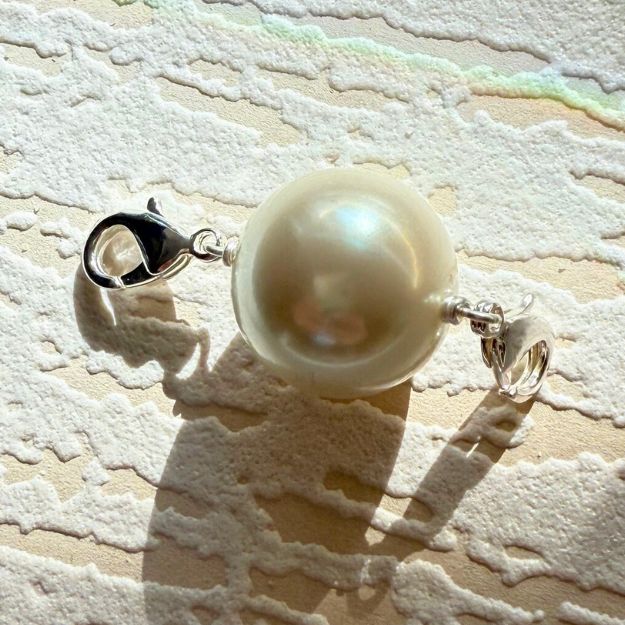 Photo portée Perle Charms Argenté Mama