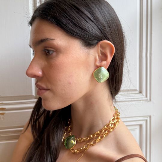 Photo portée Boucles D'oreilles Clips L’amoroso