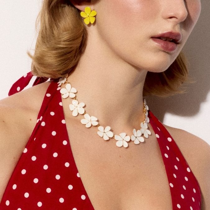 Photo portée Boucles D’oreilles Percée Doré 41 Premier Rendez-vous