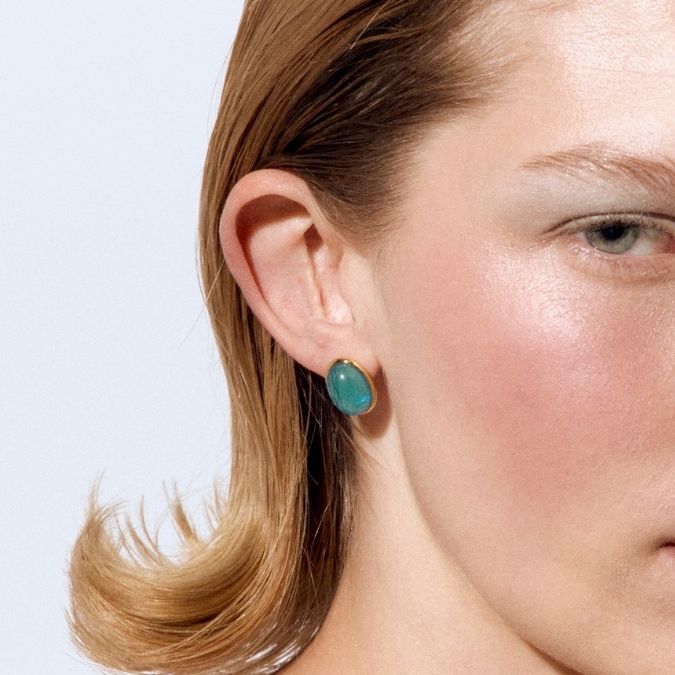 Photo portée Boucles D'oreilles Percées L’amoroso